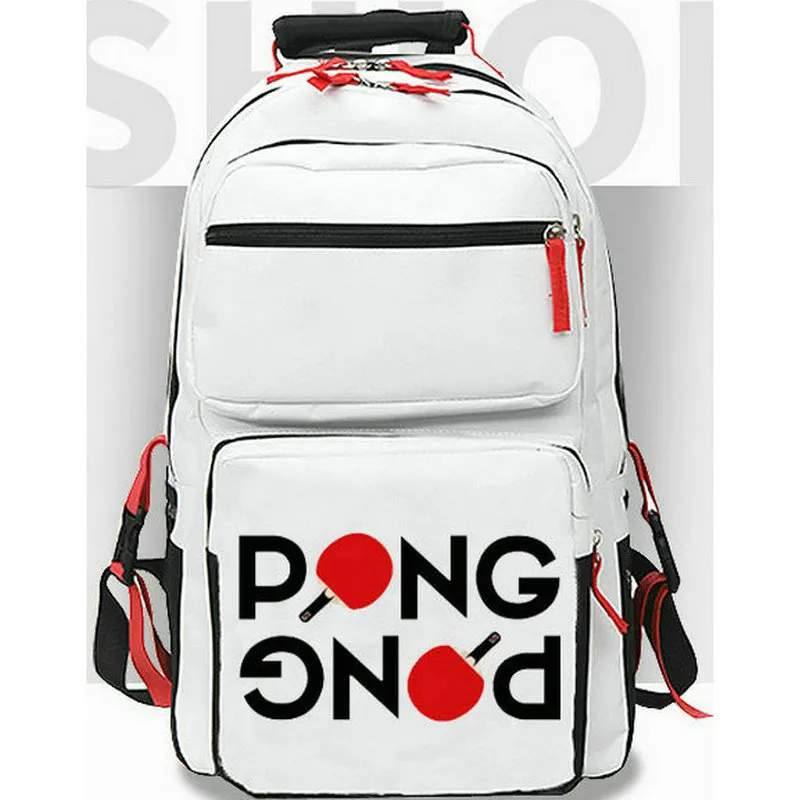 Ping Pong backpack Table Tennis daypack Tenis de mesa school bag Sport packsack Print rucksack Casual schoolbag Computer day pack