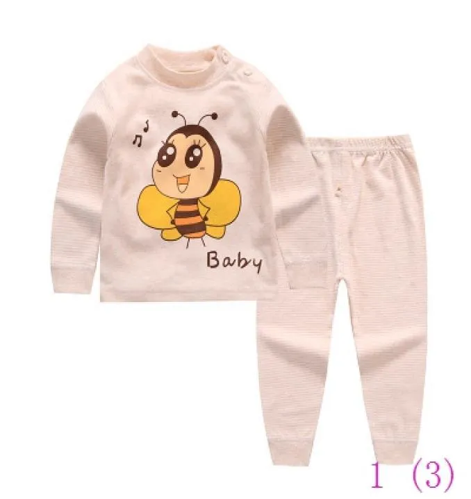 Children baby boys girls clothing sets tracksuit cotton sport suit cartoon tshirtpants kids clothes sets 03259701661