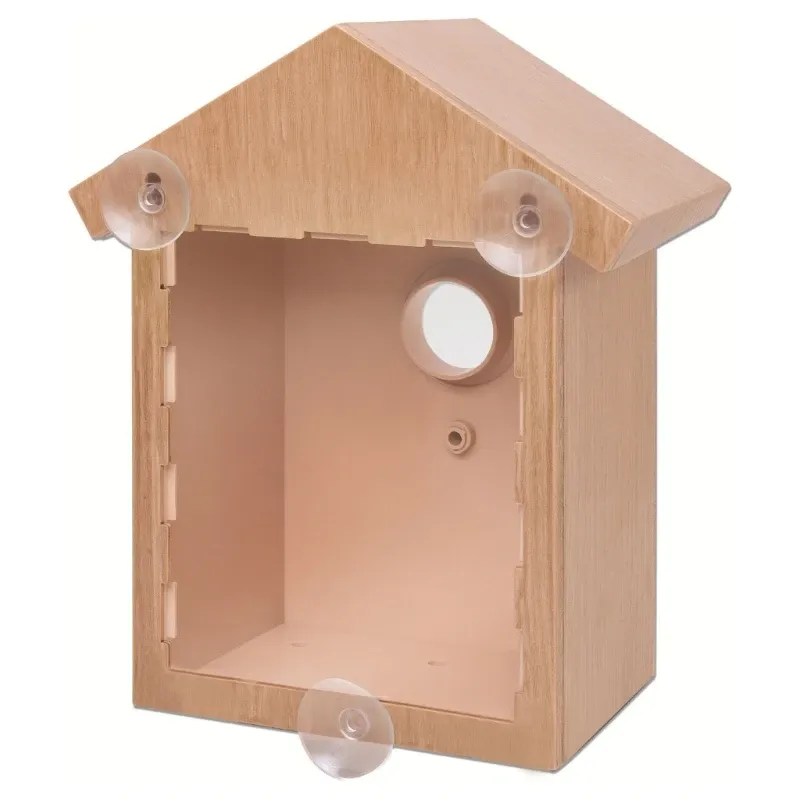 Nests Outdoor Birdhouse with Suction Cups for Easy Mounting on Window and Door