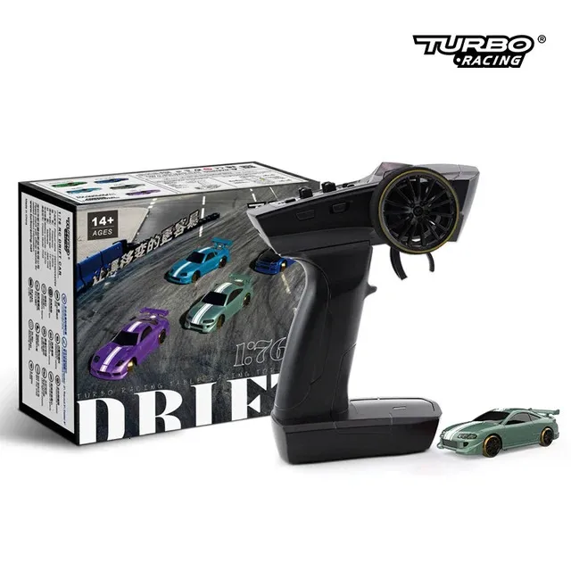 YounggDiy 1/43 Mini Gyro RC Drift Car - 2.4G 4WD 15KM/H Remote Control Car With Gyro, Ready-to-Run Racing Toy