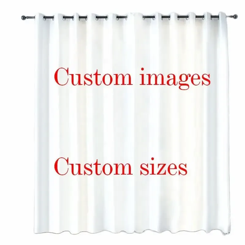 Cortinas customizadas de qualquer tamanho, design de imagem personalizado, gamepad, janela, para crianças, quarto, sala de estar, cozinha, porta, decoração de casa, 2 peças