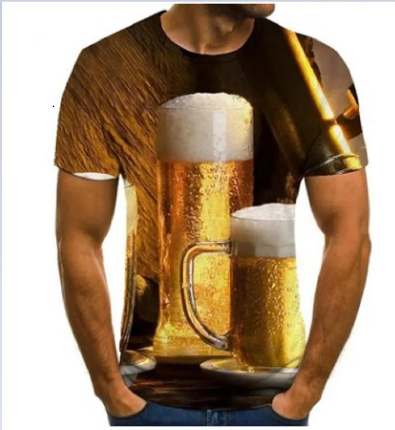 Herren Fitness T-shirt 2021 Sommer Druck Grafik t-shirts Laufen Atmungsaktive Men039s 3D Tops Hiphop Stil Straße Tees Plus Siz9915886