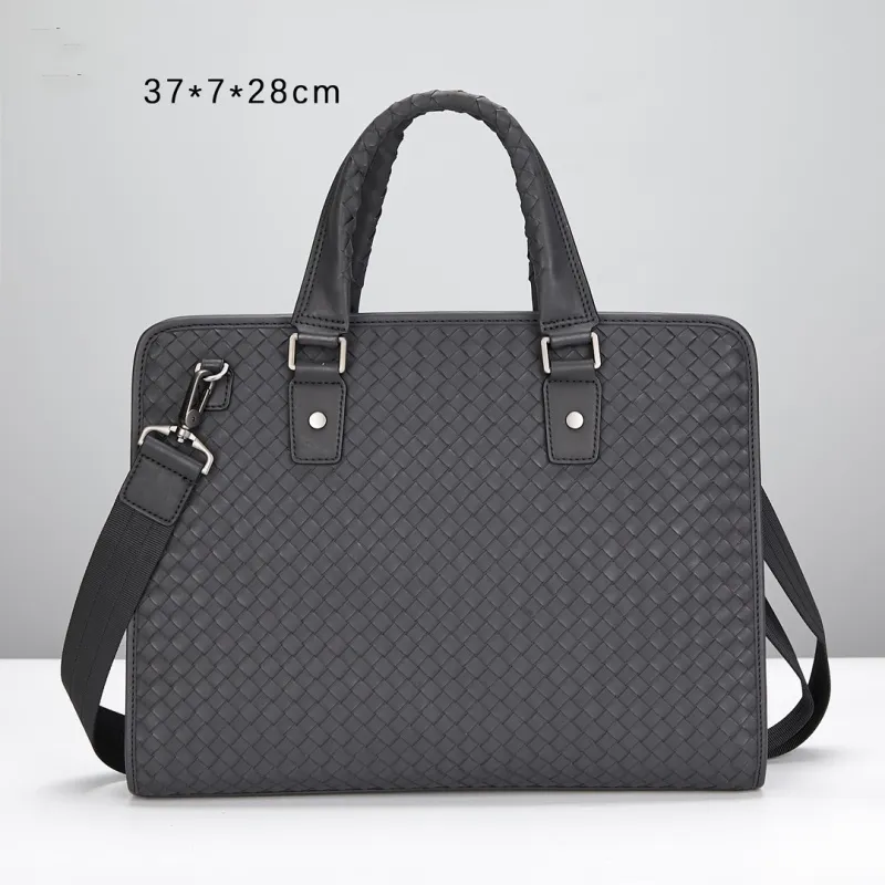 10A bott Men's bag Black special cowhide crossbody bag briefcase Mont blanc Brief case full leather box bag Designer Bag Handbag luxury bag Press bag 722