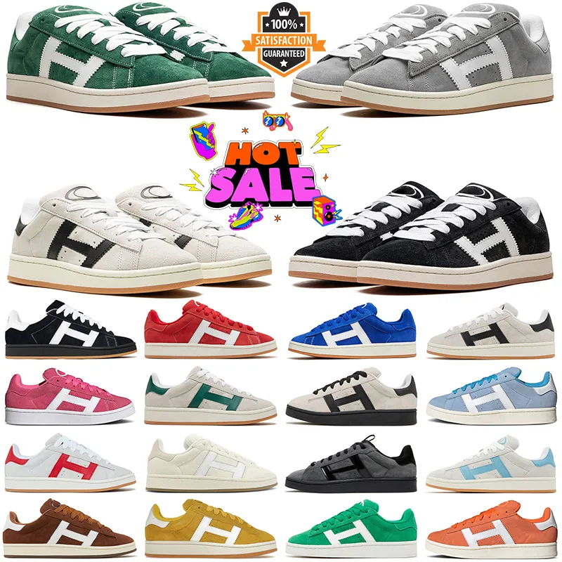 2024 Designer Suede Shoes Mens Casual shoes sneakers Black Dark Green Scarlet Grey Crystal White Amber Tint Gum Argentina Pink Velvet Vegan Women Sports Triners