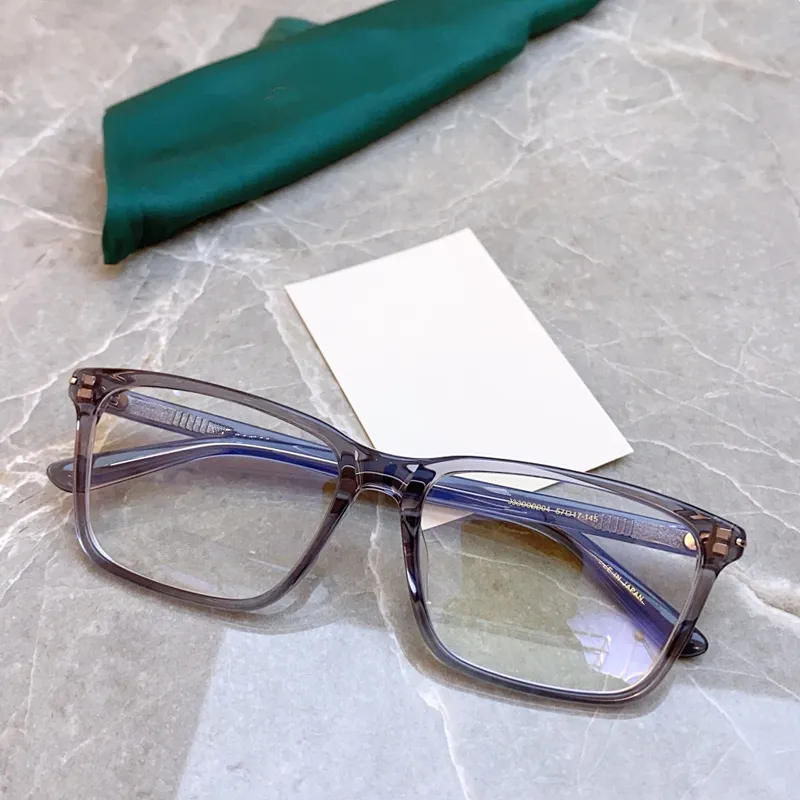 2024NEW CONCISE UNISEX RECTANGULAR GLASS FRAME 447O Italien Plank Fullrim Luxury Desig C57-17-145 För receptbelagda glasögonglasögonglasögon