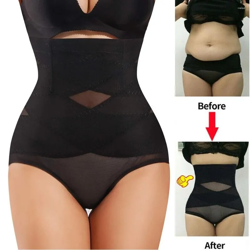 Women's Shapers Women Shapewear Waist Trainer Body Shaper Double Tummy Control Panty Seamless Hi-Waist Slimming Underwear Shaping Panties