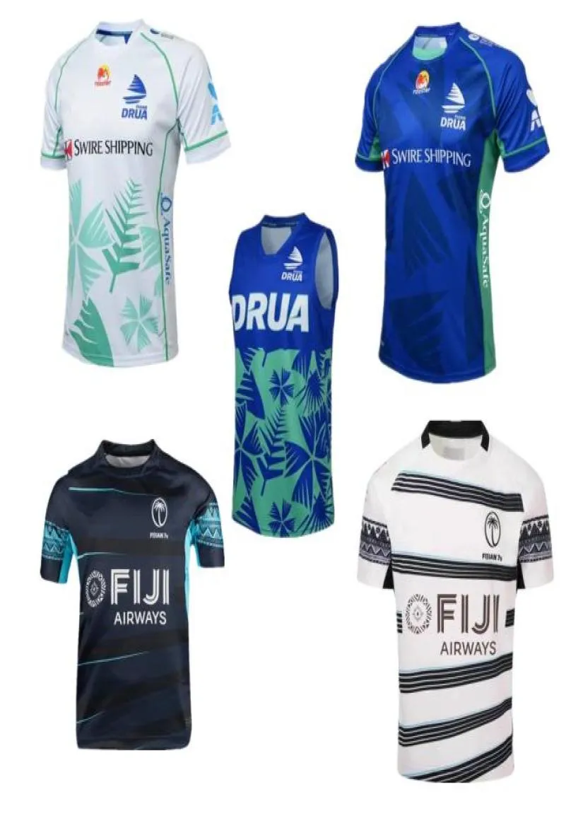 Nya 2023 Fiji Drua Rugby Jersey Hooded Sweat Flying Fijians Fiji 7s Rugby Shirt Alternativ skjorta tröjor Träningskläder Vest Jack2637481