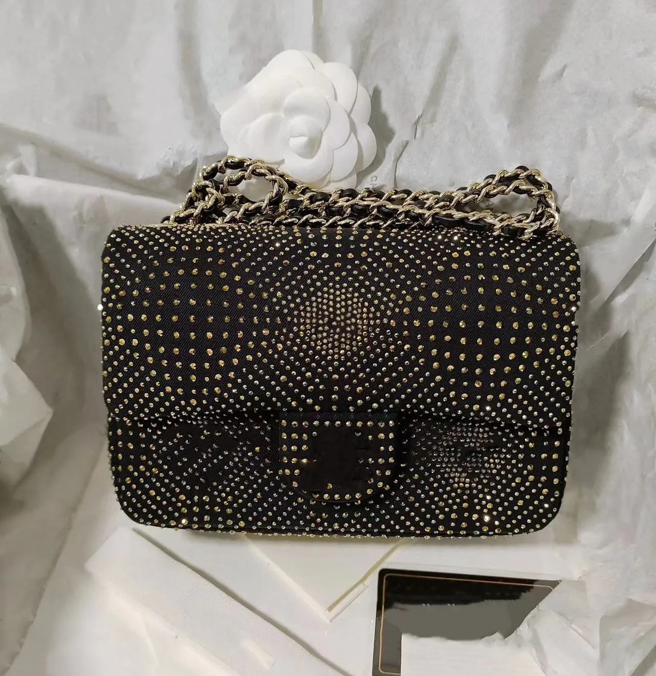 Rhinestone chanel purse hotsell