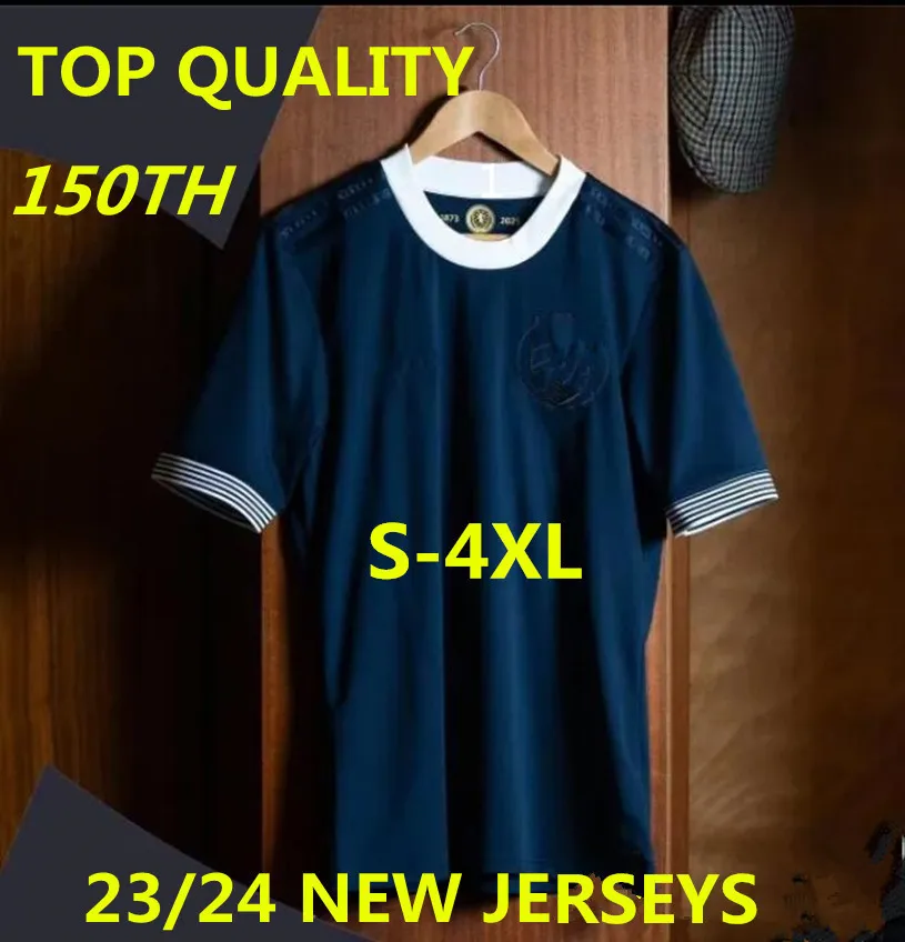 2023 2024 Escócia Camisa de Futebol 150º Aniversário Camisas de Futebol Azul Edição Especial TIERNEY DYKES ADAMS Camisa de Futebol 23 24 Goleiro McGREGOR S- 4XL