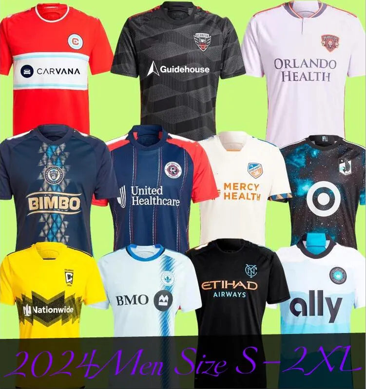 2024 Orlando City Toronto New Philadelphia Columbus New York City Charlotte New England Chicago Montreal Minnesota Cincinnati Major League Soccer Jersey