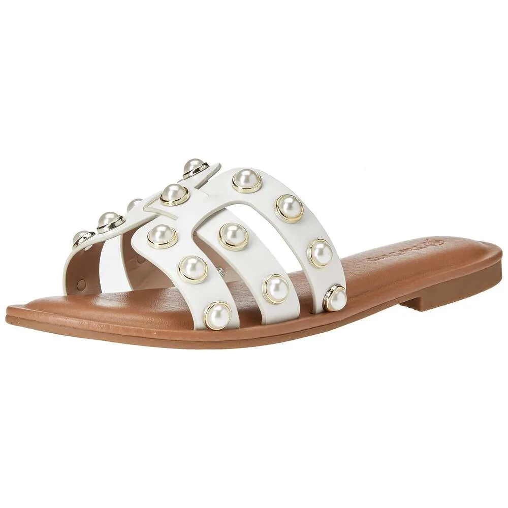 Drop Women's Monika Flat H-Band Slide Sandal