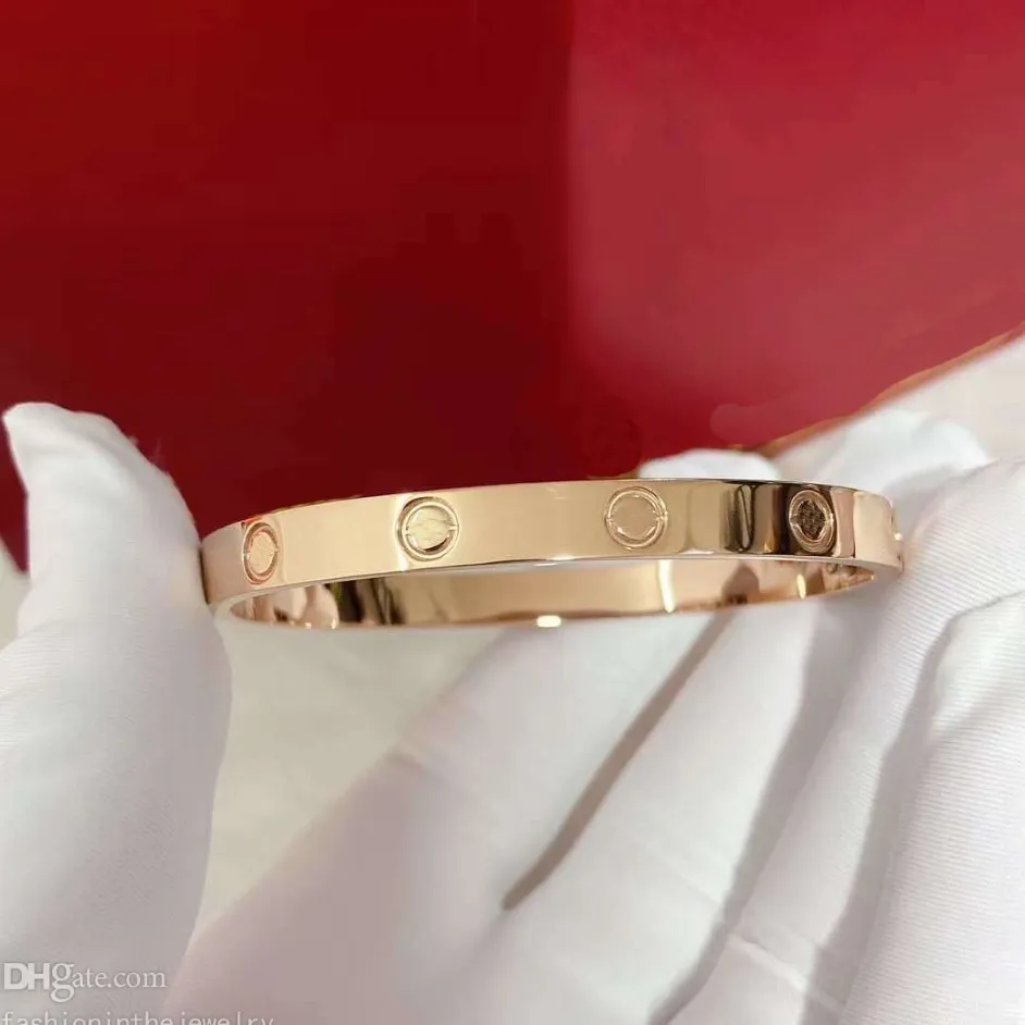 Bracelet de bijoux de créateur avec tournevis, bracelet de mode, conception de vis en or pour femmes, plus la taille des ongles en diamant, argent 6mm de large 8 inc3064