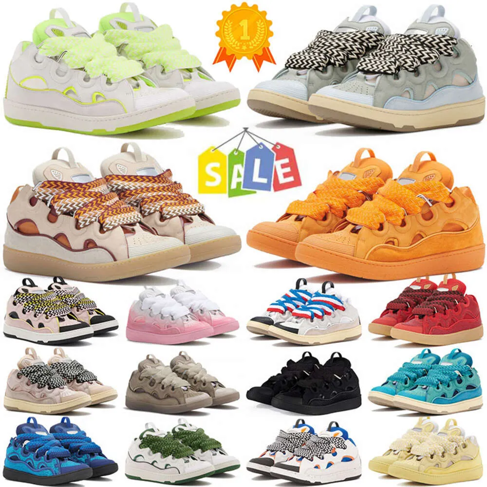 ontwerpers schoenen merk heren dames luxe schoenen reliëf leer curb zool sneakers kalfsleer streep stretch katoen laag rubber platform curb zool sneakers grote maat 36-46