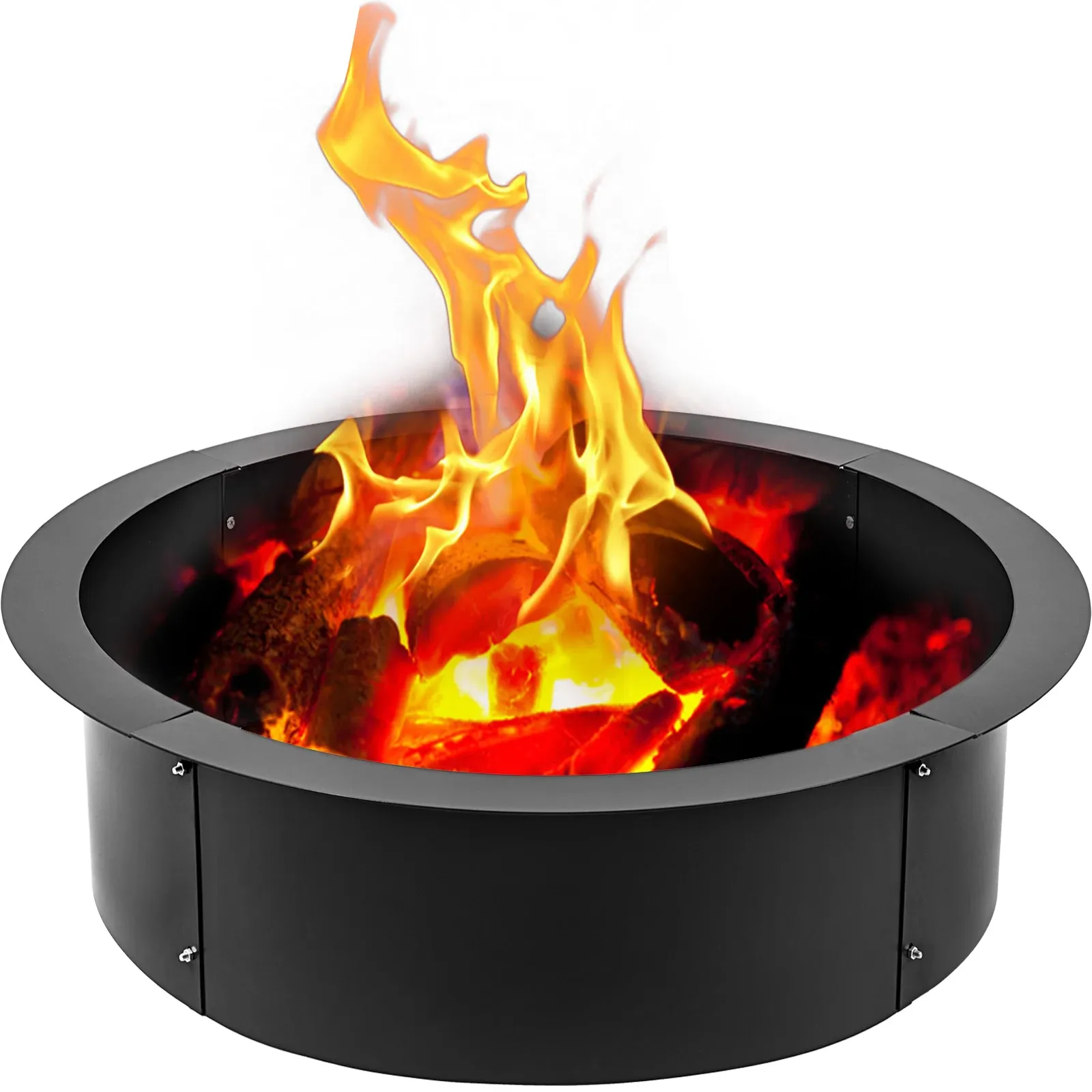 プロセッサVevor Fire Pit Ring/Liner組み立て簡単なインストールQ235鋼外径36 "42" 45 "