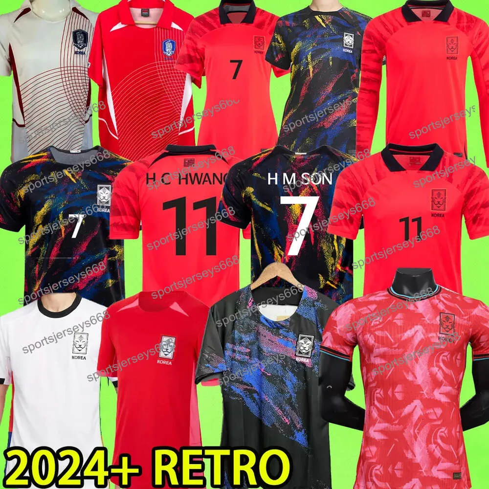 2024 South KOREA Soccer Jerseys MEN KIDS KIT WOMEN National Team HWANG LEE 22 23 24 Fan Player Version 2023 Football Shirt 2002 RETRO Long Sleeve