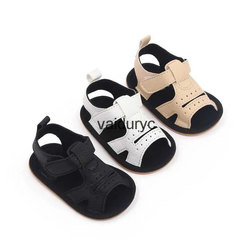 First Walkers Baby-Sommersandale für Kleinkinder, Jungen und Mädchen von 0–1 Jahren, lässig, rutschfest, weiche PU-Walikng-Schuhe für den Außenbereich, H24229