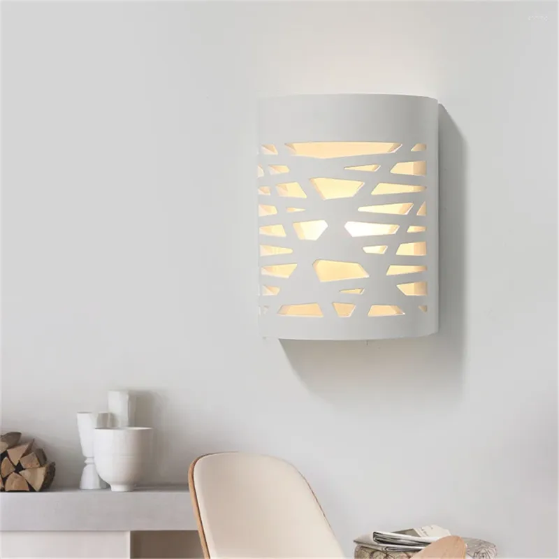 Lampada da parete White Sconce 5W G9 LED LEGGIO COPERCHIO MODERNO MODERNO PER OFFICIO PORVA STAILE CAMERA