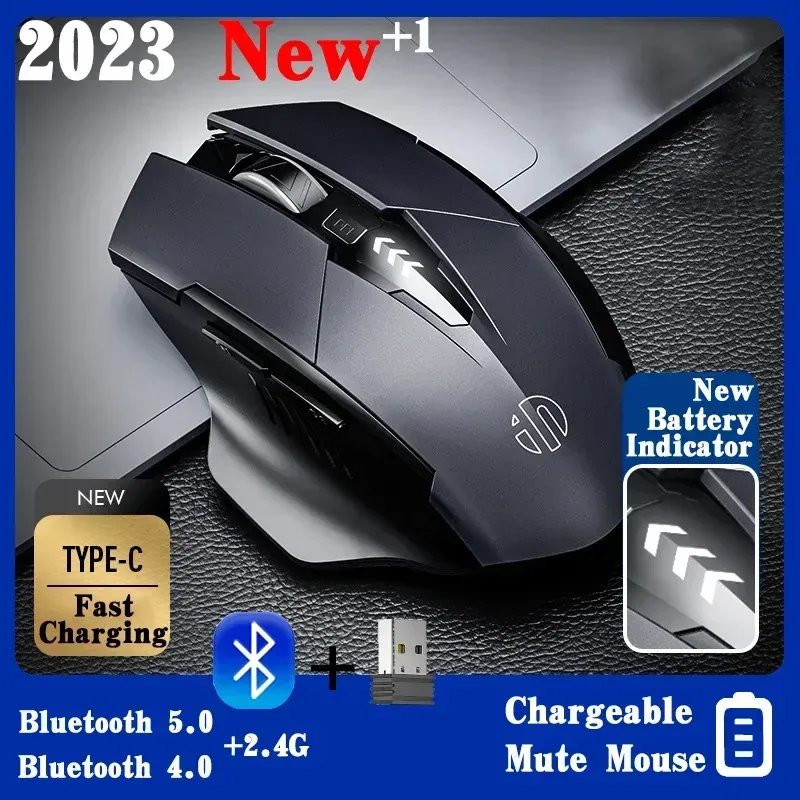 Mouse LOERSS Mouse wireless da ufficio aziendale Bluetooth Mouse ottico ergonomico silenzioso Bluetooth 5.0 per PC Mouse wireless da ufficio aziendale