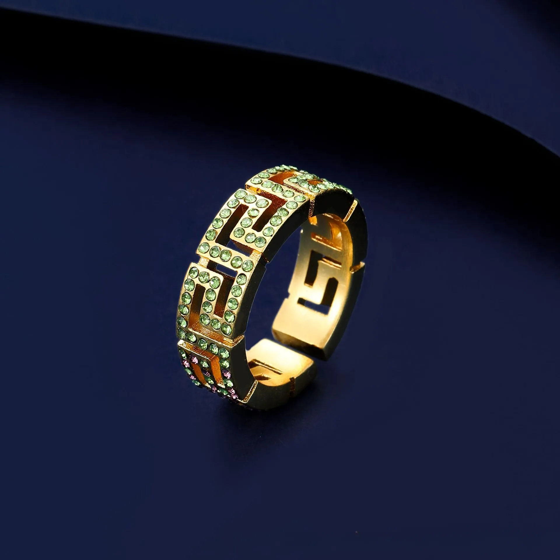 Классическое винтажное дизайнерское кольцо с бриллиантами, мужские и женские регулируемые кольца для пар, ювелирное изделие высокого качества, подарок