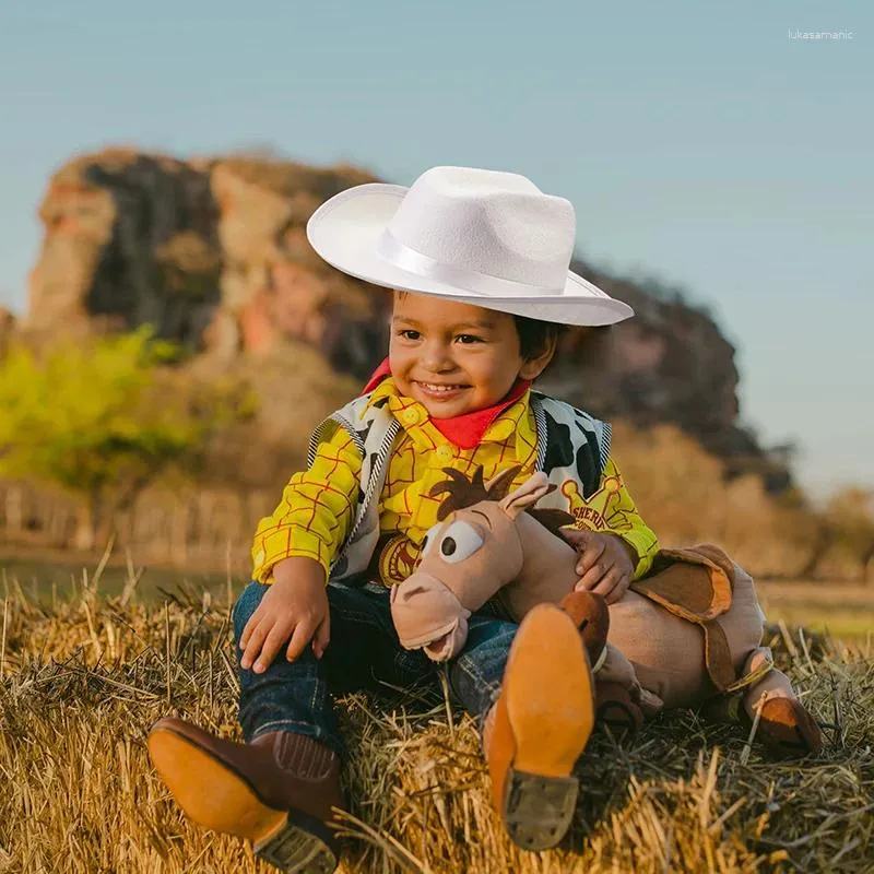 Bérets Chapeau de cowboy mignon et élégant pour enfants en bas âge pour les fêtes à thème occidentales Costumes d'Halloween - Parfaits pour garçons et filles âgées