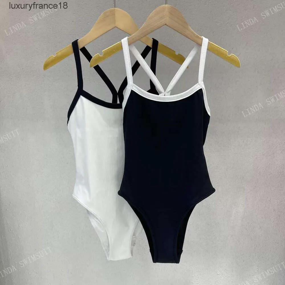 costume da bagno da donna designer costumi da bagno sexy lavorati a maglia bikini costumi da bagno nuoto costumi da bagno maglieria costumi interi abito bianco e nero moda costume da bagno estivo''gg''C73J