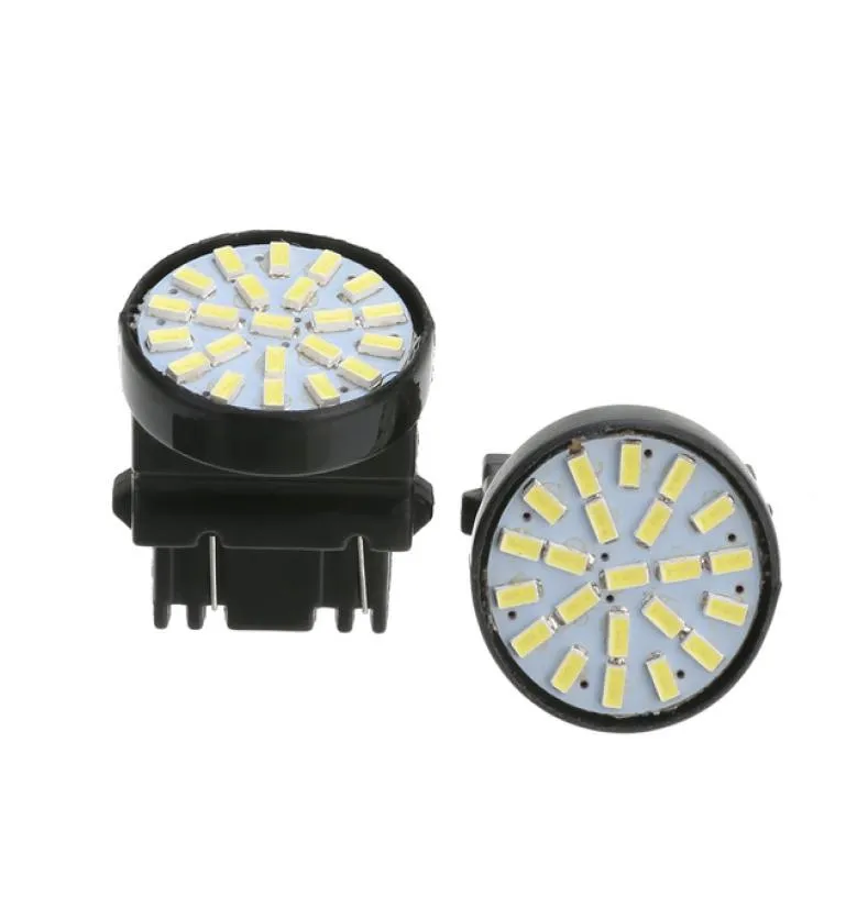 10st White T25 3157 22SMD 1206 LED CAR SIDER MAKER FOG TAIL BACK BRAKE REVERSE GULB 12V CAR LED LAMP6208478