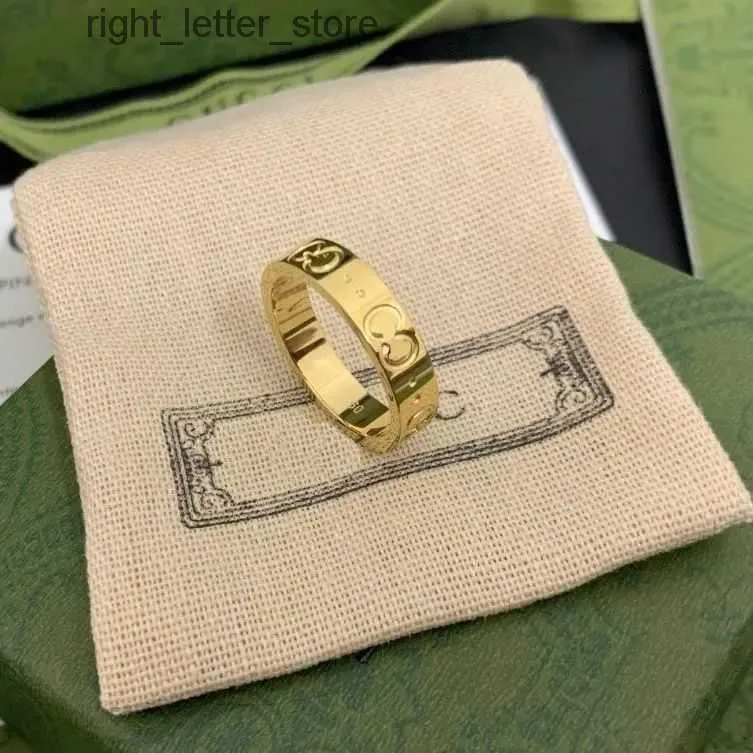 Anelli di lusso Anello per unghie Anello da uomo Anelli Designer Fashion Acciaio al titanio inciso Lettera Modello Designer Gioielli Anello di fidanzamento Taglia 5-11 Anelli per le donne 240229