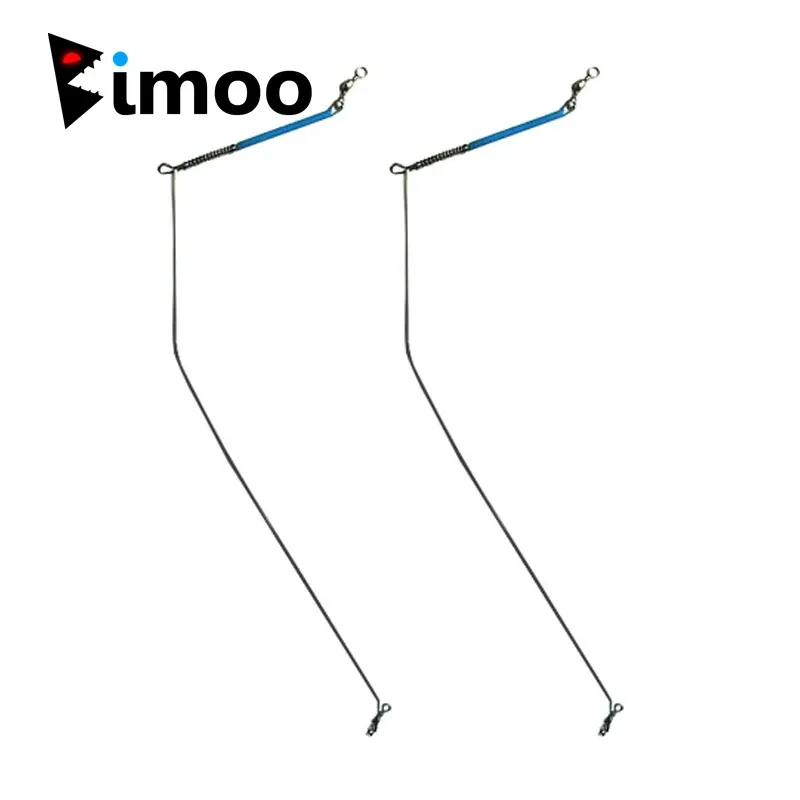 Boxes Bimoo 20pcs Stainless Steel Wire Arms Balance Saltwater Fishing Rig Arms Branches with Swivels 20cm 30cm 40cm