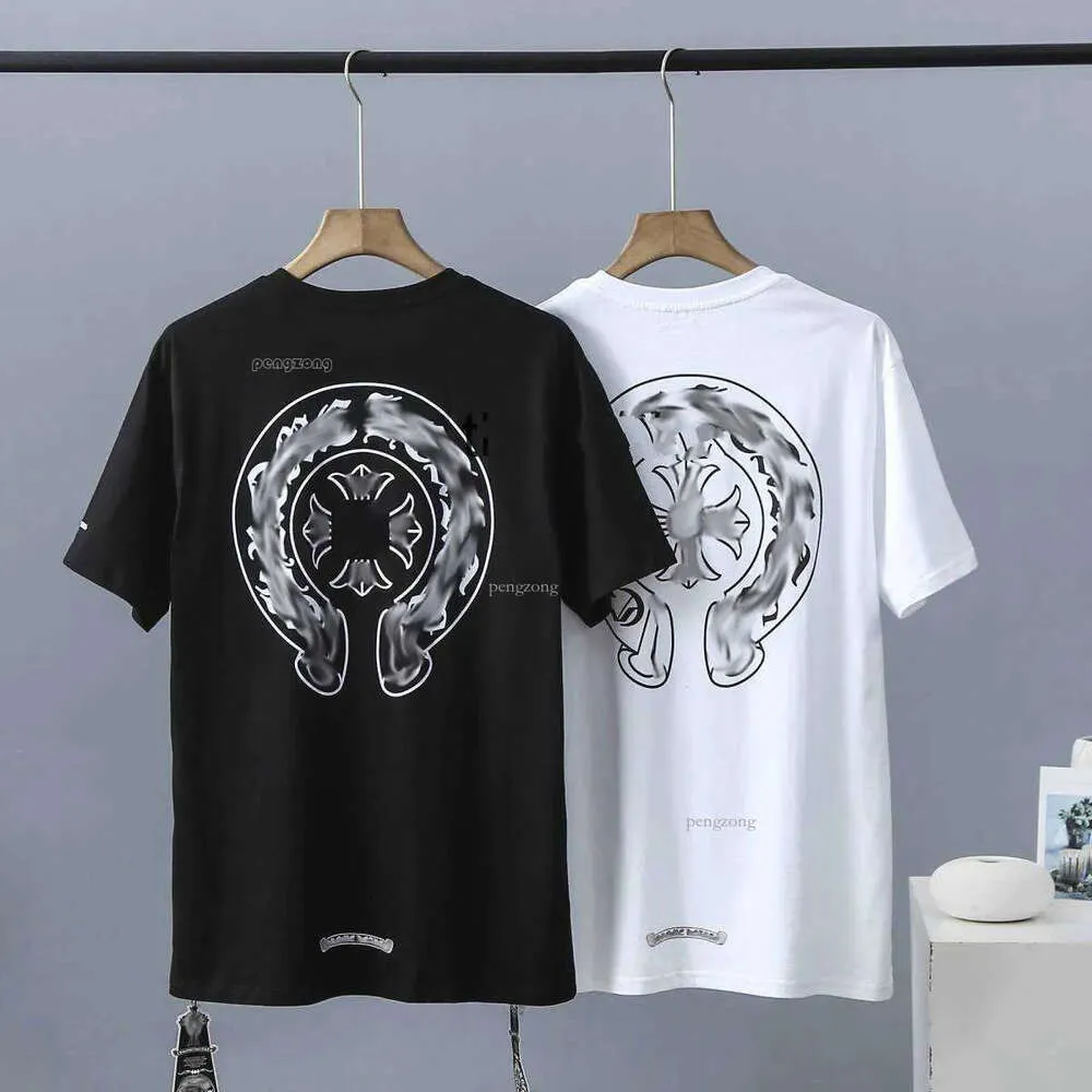 Luksusowe klasyczne koszule Mens Mash Mass Men kobiety Sanskrit Letter T-shirt T-shirt podkowy projektant Tshirts Man Hip Hop Sweter Swoja Letni Tops Tees 204