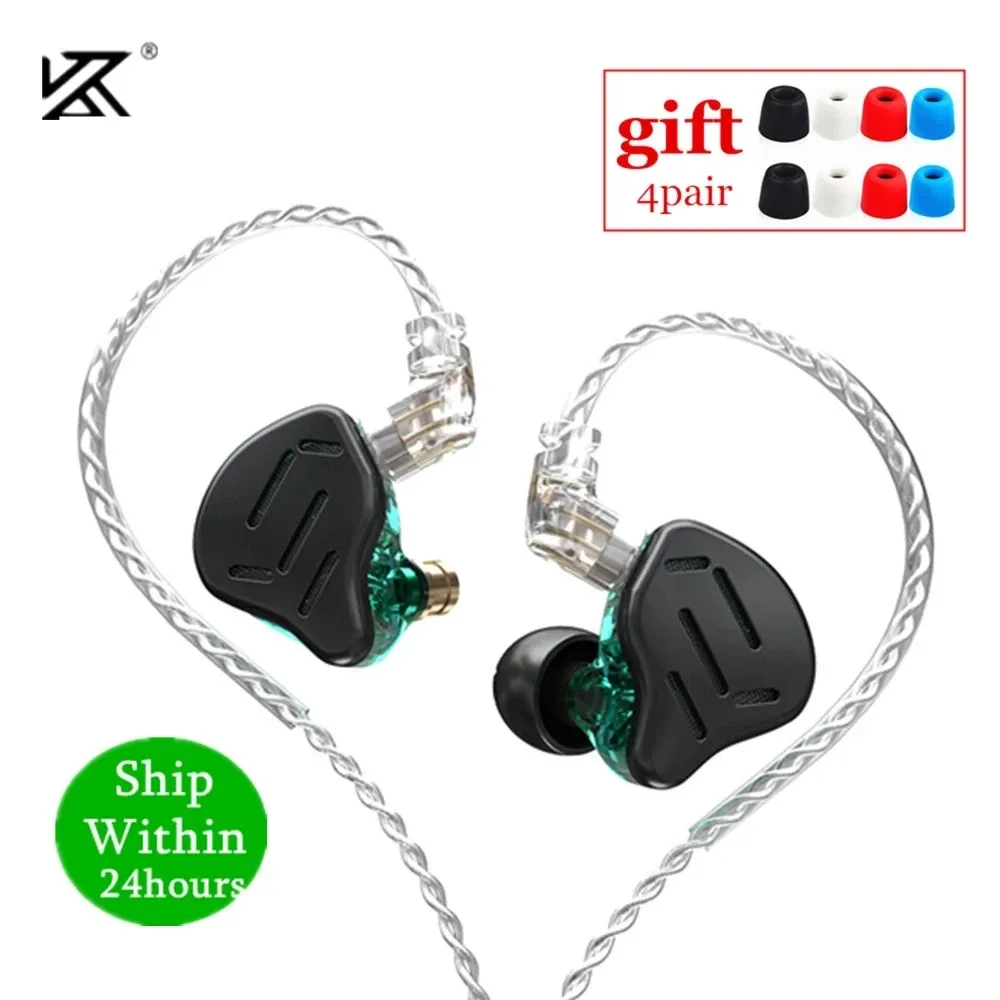 Headphones KZ ZAX 1DD 7BA Hybrid In Ear Metal HIFI Headset Music Sport Earphone KZ ZSX ZS10 PRO AS12 AS16 CA16 C10 PRO VX PRO CRA