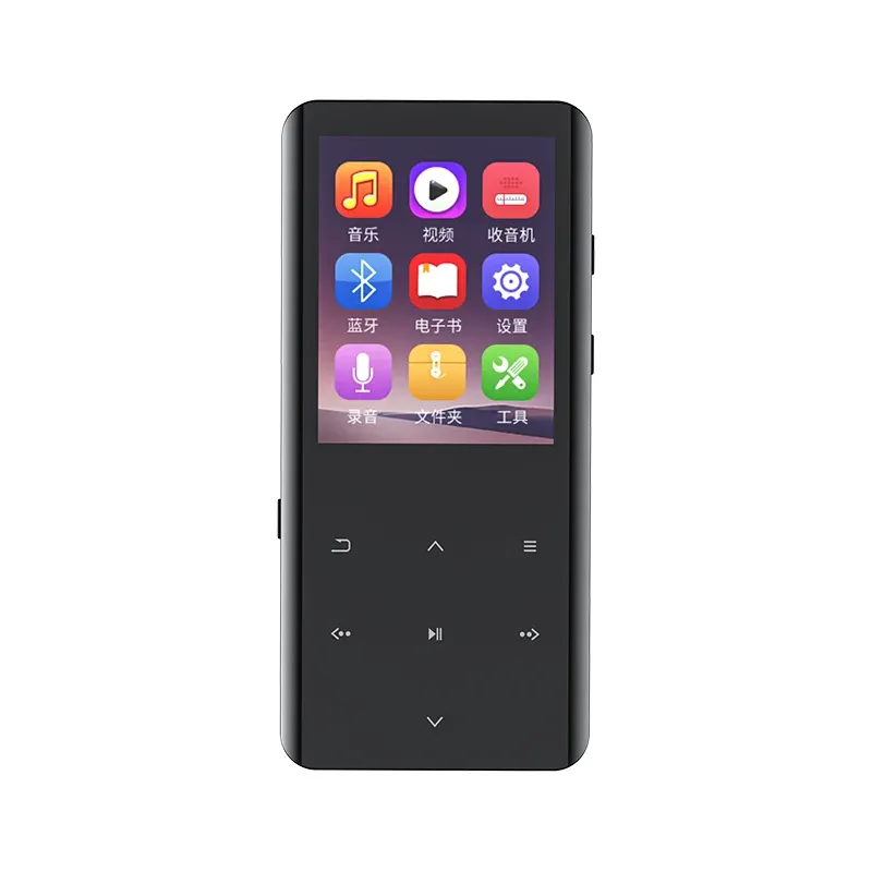 Плеер RUIZU D25 2,4-дюймовый IPS сенсорный экран Bluetooth 5,0 MP3-плеер 16/32 ГБ Музыкальный плеер с FM-радио Видеоплеер Устройство записи электронных книг