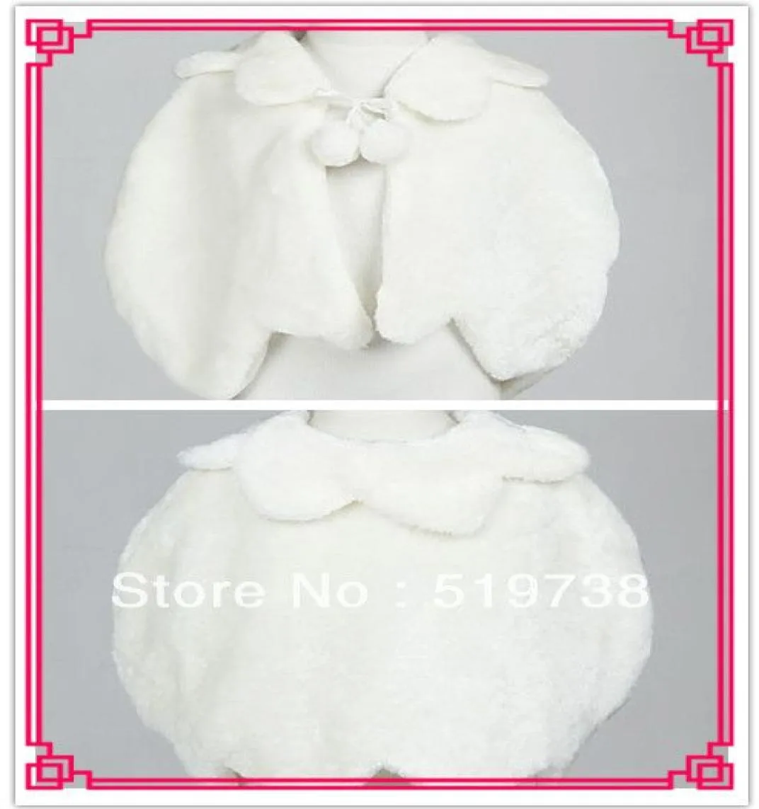 Evening PartyWedding Shawl Flower Girl Faux Fur Jacket0128570188