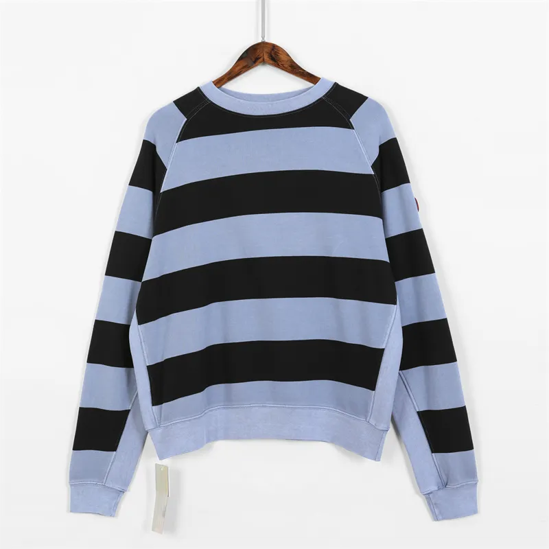 Stripe Sweatshirt Sıradan Erkek Kadın Külot Sweaters