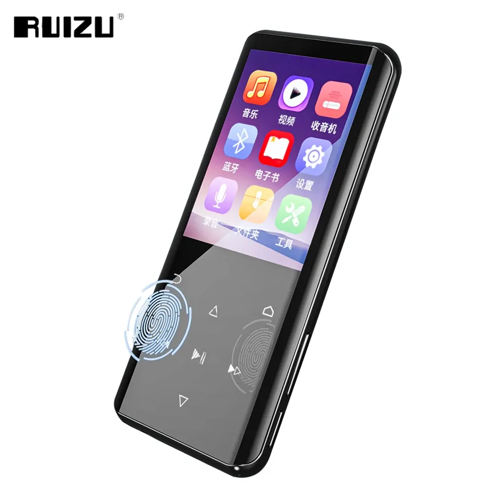 Oyuncu Ruizu D25 Bluetooth MP3 MP4 Player ile Konuşmacı Kayıpsız Müzik Videosu Oyuncu Walkman Destek FM Radyo Kaydedici E -Kitap TF SD KART