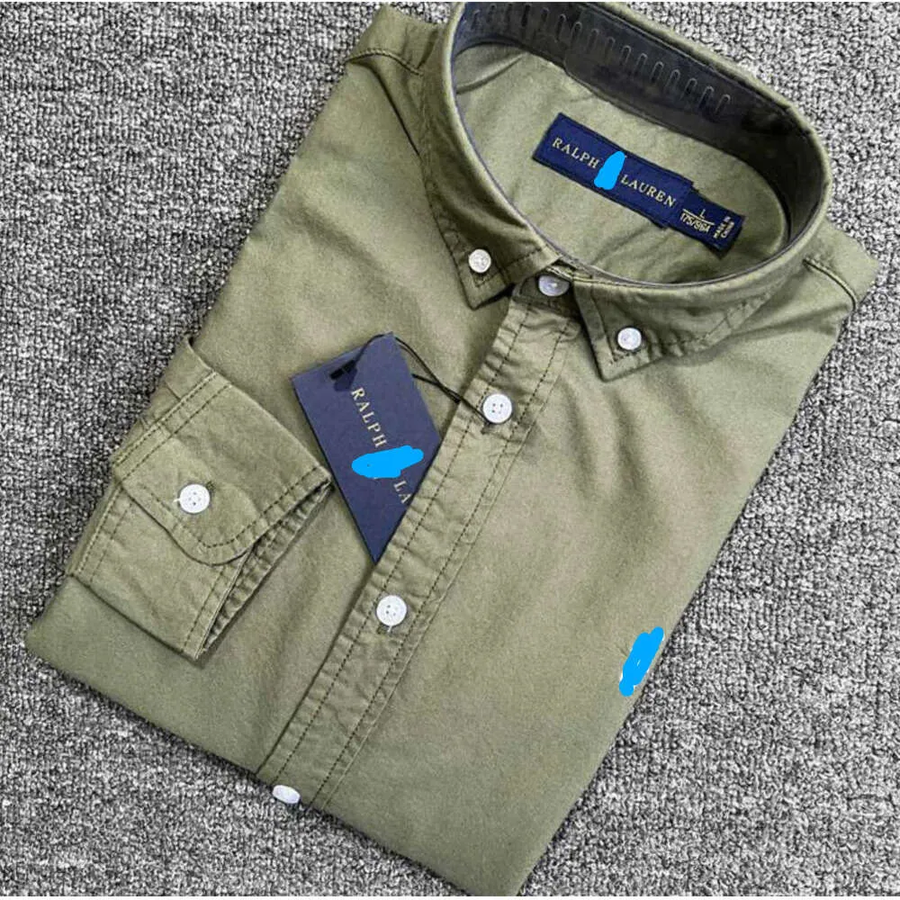 2024 Little Horse Mens Shirt Polo Polos Long Sleeve Business Autumn Leisure Men Casual Loose Motion Current 555ggg