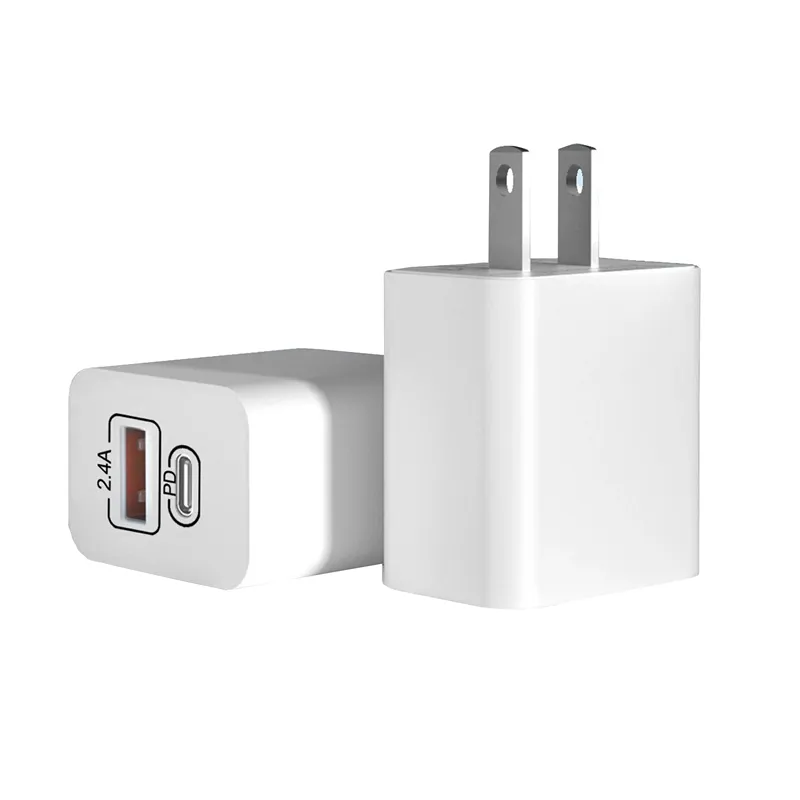 EU/US Plug PD USB C  18W 2.4A Quik Charge Mobile Phone  For Samsung Xiaomi  Fast Wall  Adapter