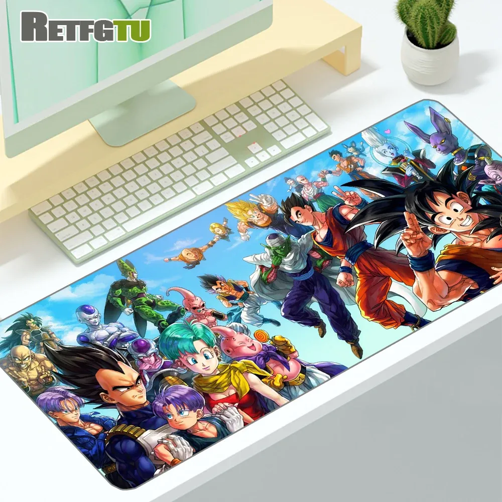 Almofadas Anime dragoned Balls Mousepad Grande Gaming Mouse Pad Gamer Notbook Computador PC Acessórios Jogo Mousemat Player Mats para Csgo