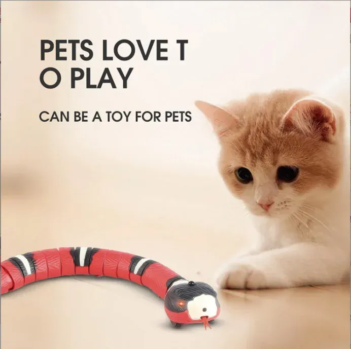 Toys Smart Sensing Snake Automatic Cats Toys USB Charging Accessoires chaton Toys for Pet Dogs Game Toy Interactive Cat Toys