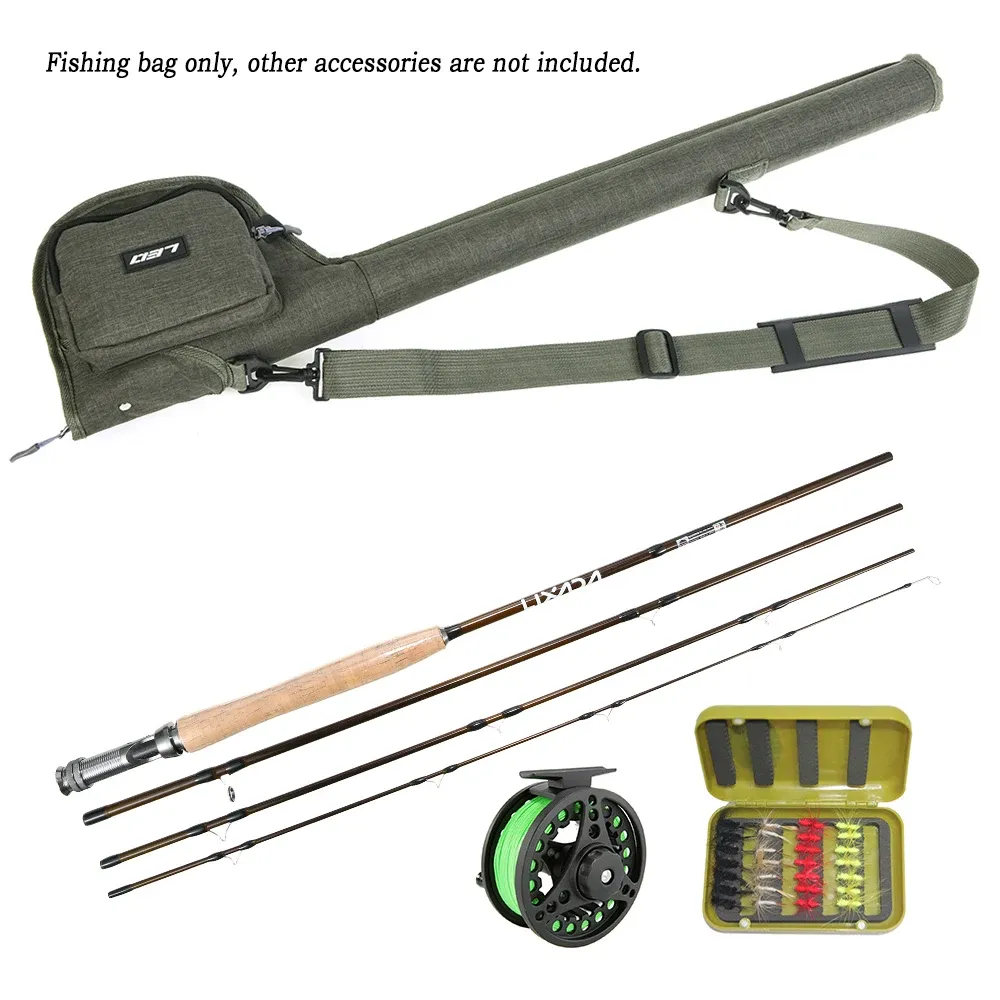 Fly Fishing Bag With Canvas Rod Case, Reel Storage, Fly Tube, And Fly Rods  Portable, Compact, And Multi Functional For Fly Fishermen From Vi3q, $15.87