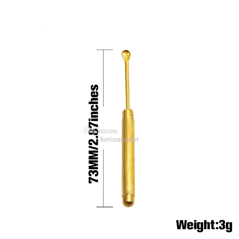 Mya Cucchiaio In Acciaio Inox Dorato Per Tabacco E Tè, Mini Paletta Da 8,5 Cm, Elegante E Resistente