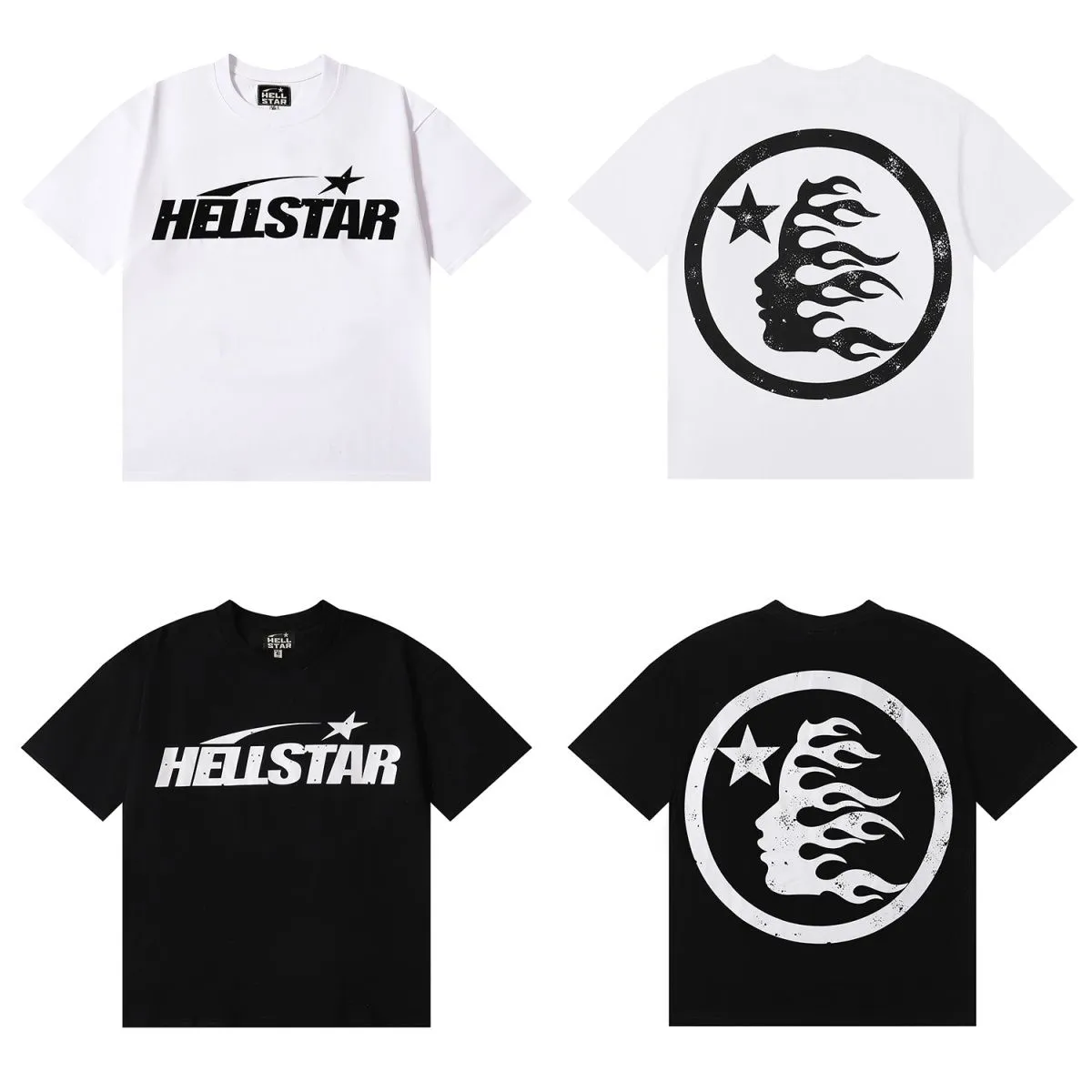 Męski projektant T Hellstar koszulka graficzna Tee Hip Hop Summer Fashion Tees Projektanci damski Tops bawełna tshirty po polo Polos krótkie rękawy Wysokiej jakości Hellstars Ubrania