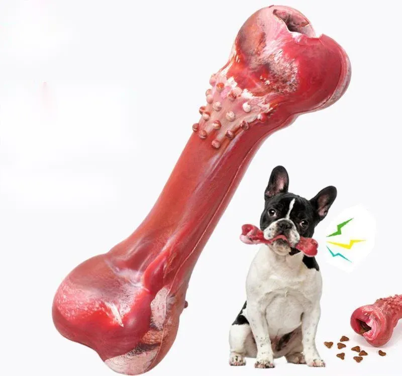Leksaker hund tuggar leksaker läcka mat benmolar tand rengöring stick antibit icke -toxiska hundar ben för medelhög hund tandvård gåva