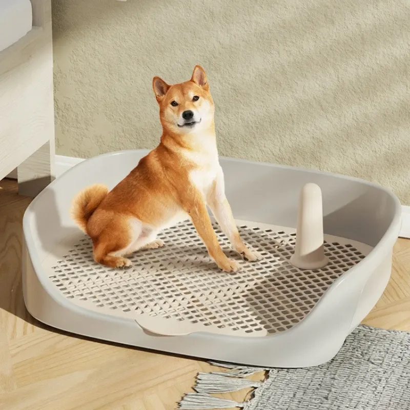 Pannolini Toilette per addestramento Toilette per animali domestici per cani di piccola taglia Gatti Toilette portatile per addestramento per cani Vassoio porta assorbenti Forniture per animali Vasino per cani da interno