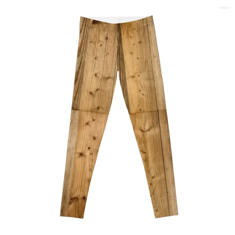 Actieve broek Wood Planks 6 - Donkere legging Golfkleding trainingskleding voor dames