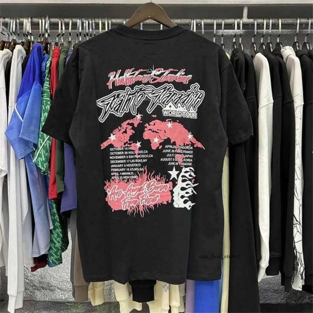 Мужские футболки 2024, футболка с рукавами для мужчин и женщин, уличная одежда высокого качества в стиле хип-хоп, модная футболка Hell Star, шорты Hellstar 202