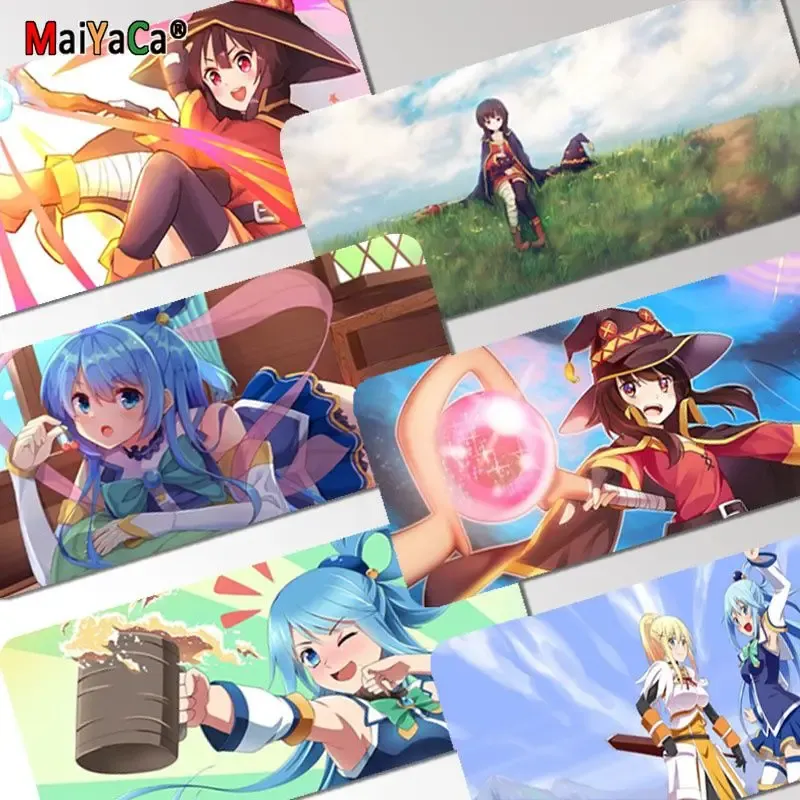 Pads Konosuba INS Tide Large Gaming Laptop Computer Desk Mat Mouse Pad Mouse Mat Notbook Mousepad Gamer Writing Desk Mats