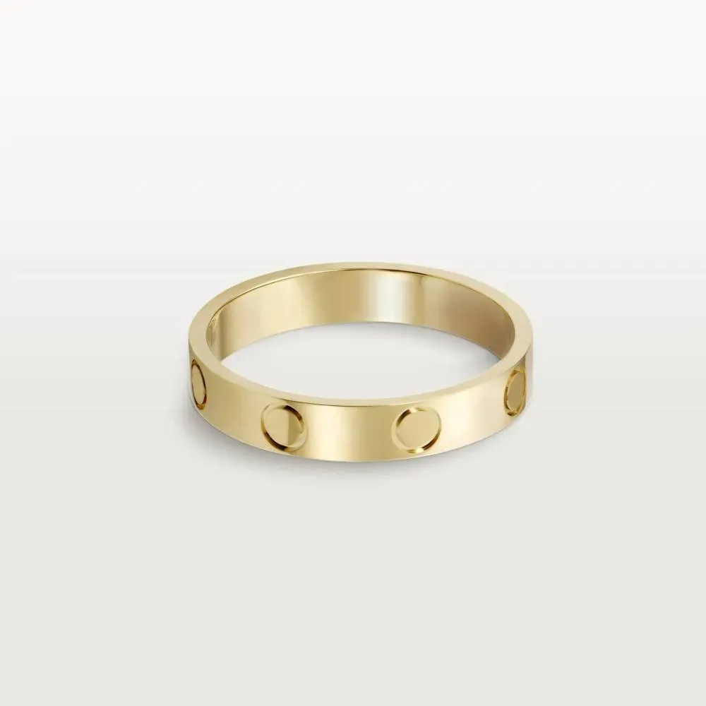 4 mm 5 mm 6 mm tytanowy stop stalowy Srebrny pierścień miłosny męskie i damskie Rose Gold Fashion Mash