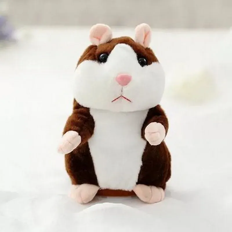 Jouets nouveau Hamster parlant souris animal de compagnie jouet de noël parler parler enregistrement sonore Hamster jouet en peluche éducatif pour les enfants