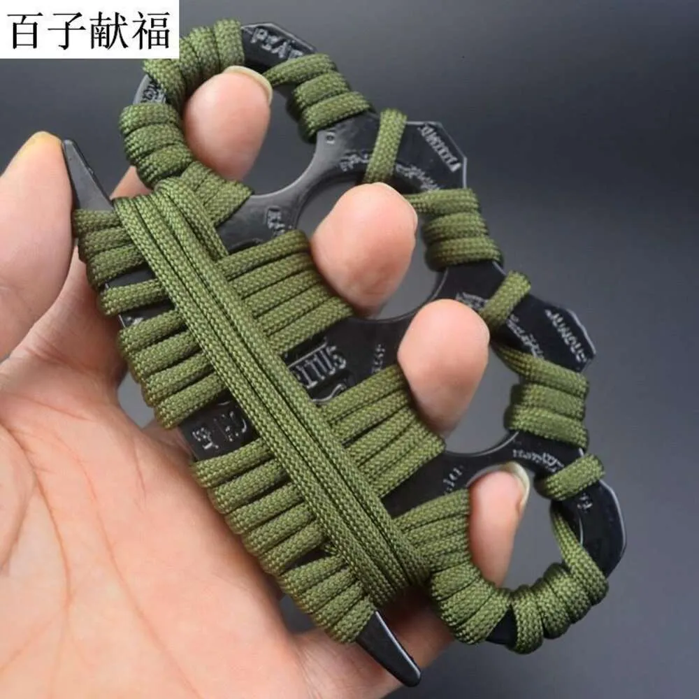 Large Enhanced Extra Evil Spirit Entangled With Plus Version Fist Konstantin Thick Tiger Martial Arts Hand Buckle Rope Four Finger Ring Binding 669084