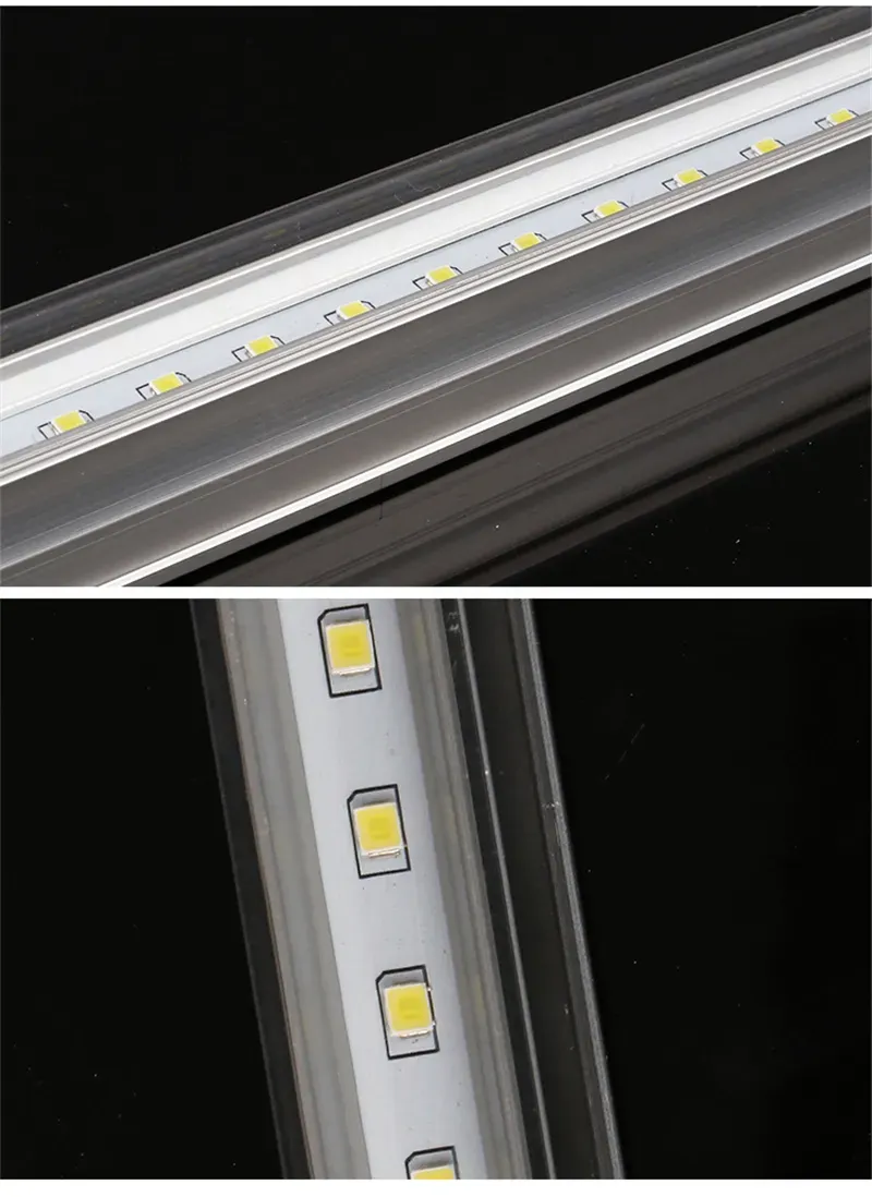 T5 Integrated Tube 2ft 3ft 10W 14W led lights AC85-265V SMD 2835 LEDs Fluorescent Light Tubes Transparent cover milky cover